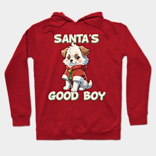 Santa's Good Boy Christmas Puppy Hoodie